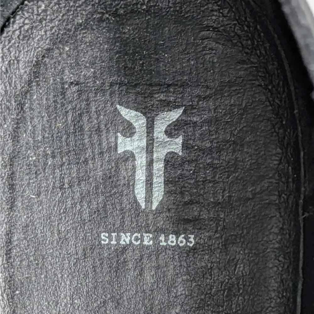 Frye Sacha Shooties 6 Black Leather Silver Stud Ankle Boots Heritage Style - Picture 2 of 16